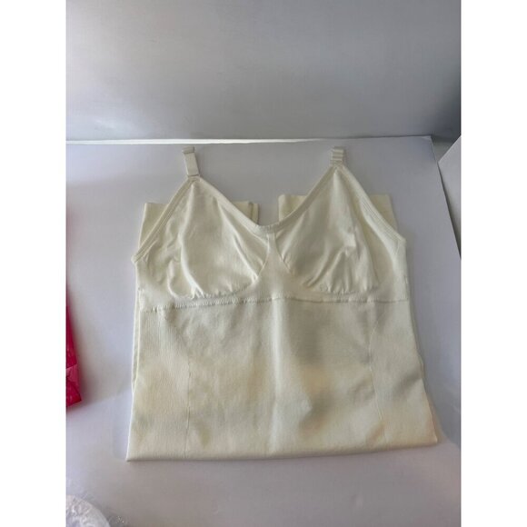 Nebility White Shapewear Bodysuit Padded Bra Waist Waist Trainer Size M/L - Picture 5 of 9